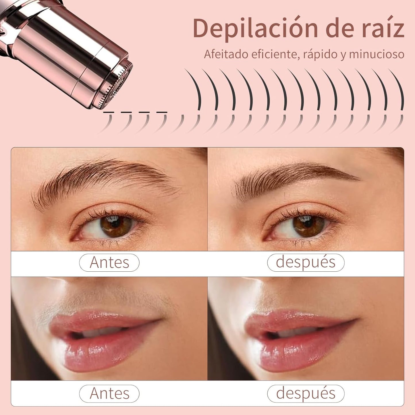 Depiladora 2 en 1: Práctica y con Acabado Brillante
