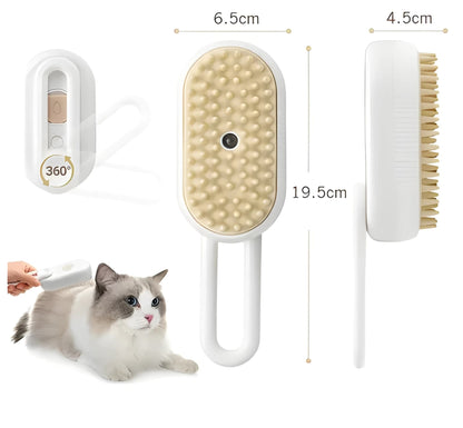 Cepillo Vaporizador para Mascotas Recargable