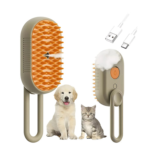 Cepillo Vaporizador para Mascotas Recargable